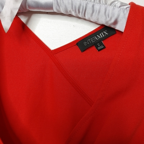 INTERMIX Red Magnolia jumpsuit size 2 - Picture 3 of 16